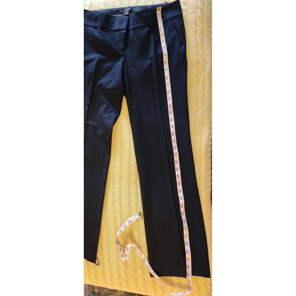 Ann Taylor Black Straight Leg Dress Pants – Classic Professional Fit Size 2P - Picture 4 of 5